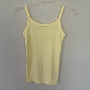 New No Boundaries Yellow Ribbed Tank Top